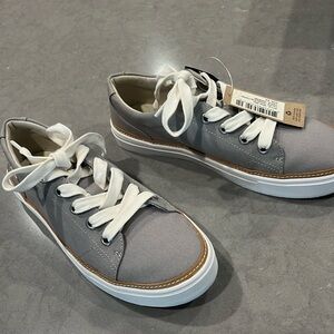 Toms Women’s Alex Drizzle Grey Canvas Sneakers, Size 8.5, NIB